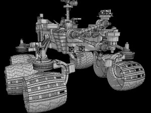 curiosity rover mars Model 3D
