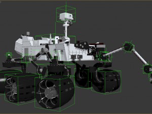 curiosity rover mars Model 3D
