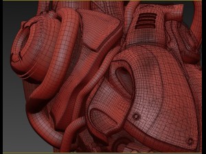 cyber heart concept 3D Model