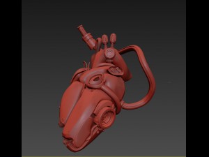 cyber heart concept 3D Model