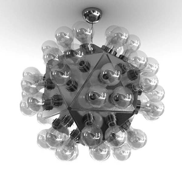 flos taraxacum 88 suspension light 3D Model .c4d .max .obj .3ds .fbx .stl .blend 