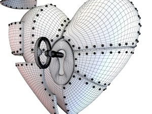 heart piece animated 3D Model