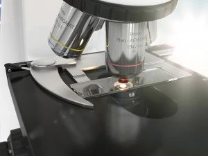 modern microscope rigged vray ready hq 3D Model