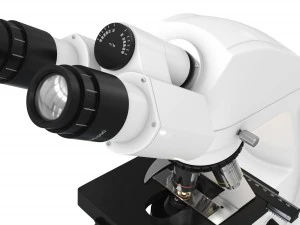 modern microscope rigged vray ready hq 3D Model