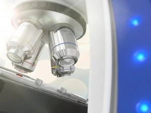 modern microscope rigged vray ready hq 3D Model