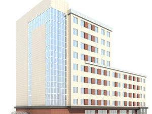 现代办公楼 3D 模型