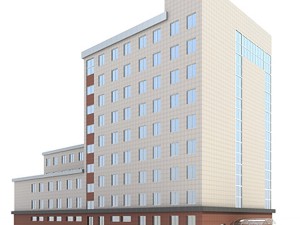 modern office building 3D Model