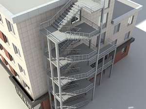 modern office building 3D Model