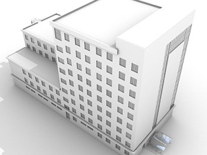 modern office building 3D Model