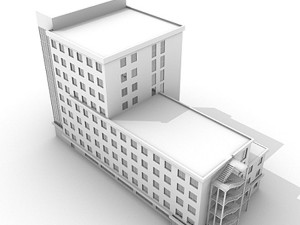 modern office building 3D Model