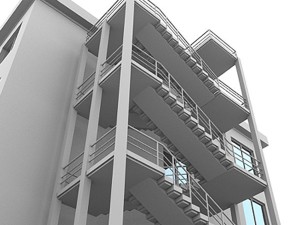 modern office building 3D Model