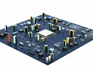placa m&atilde;e vray Modelo 3D