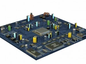 placa m&atilde;e vray Modelo 3D