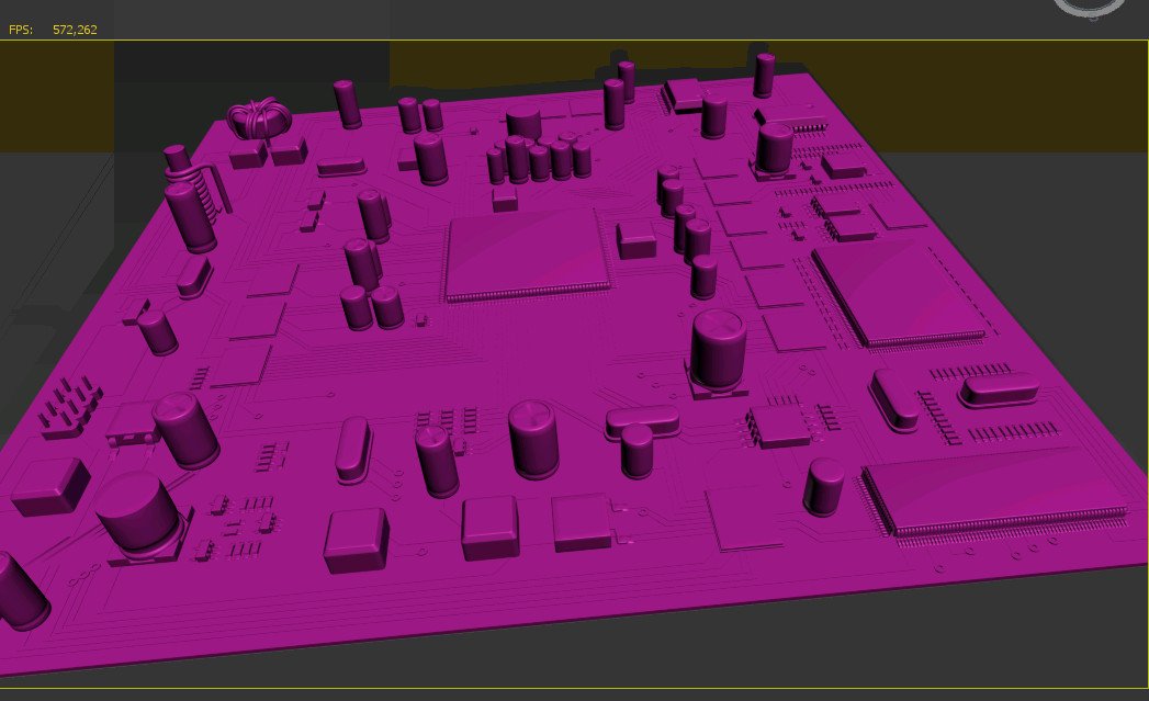 Материнская плата 3d модель. Motherboard Backplate 3d model.