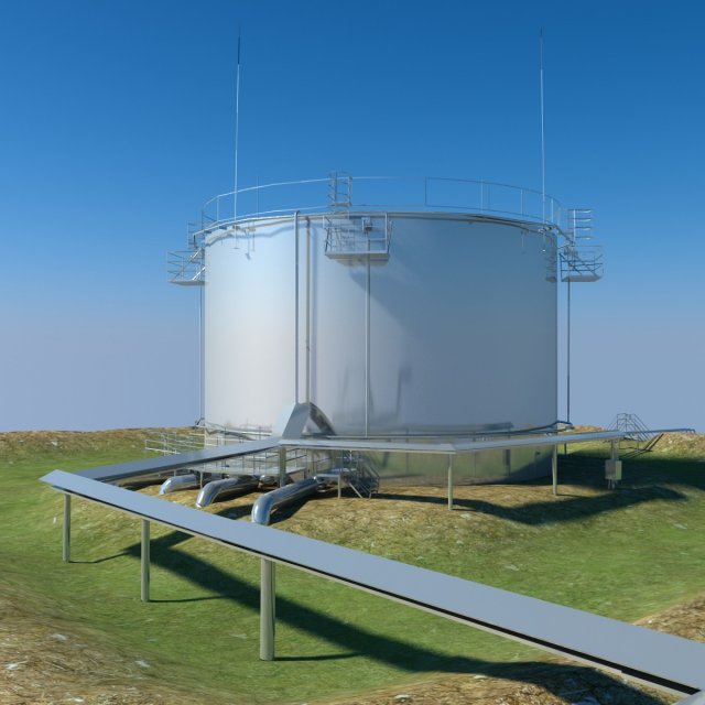 oil barrel 3dmax 3D Model .c4d .max .obj .3ds .fbx .stl .blend 