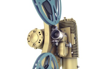 old 8mm projector vray Modelo 3D