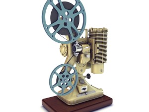 old 8mm projector vray Modelo 3D
