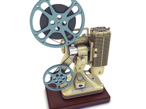 old 8mm projector vray Modelo 3D
