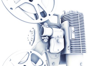 old 8mm projector vray Modelo 3D