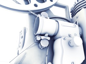 old 8mm projector vray Modelo 3D