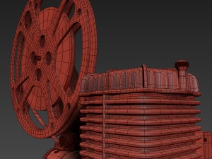 old 8mm projector vray Modelo 3D