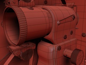 old 8mm projector vray Modelo 3D