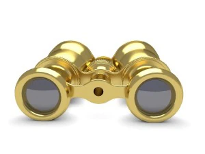 opera gold glasses 3D Model