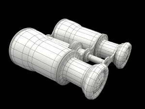 opera gold glasses 3D Model