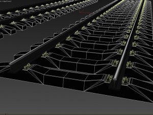 railroad way Modèle 3D