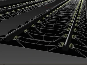railroad way 3D Model