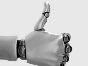 robot hand rigged animated 3D Model