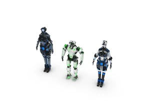 sci-fi characters pack 3D Model