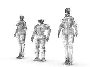 sci-fi characters pack 3D Model