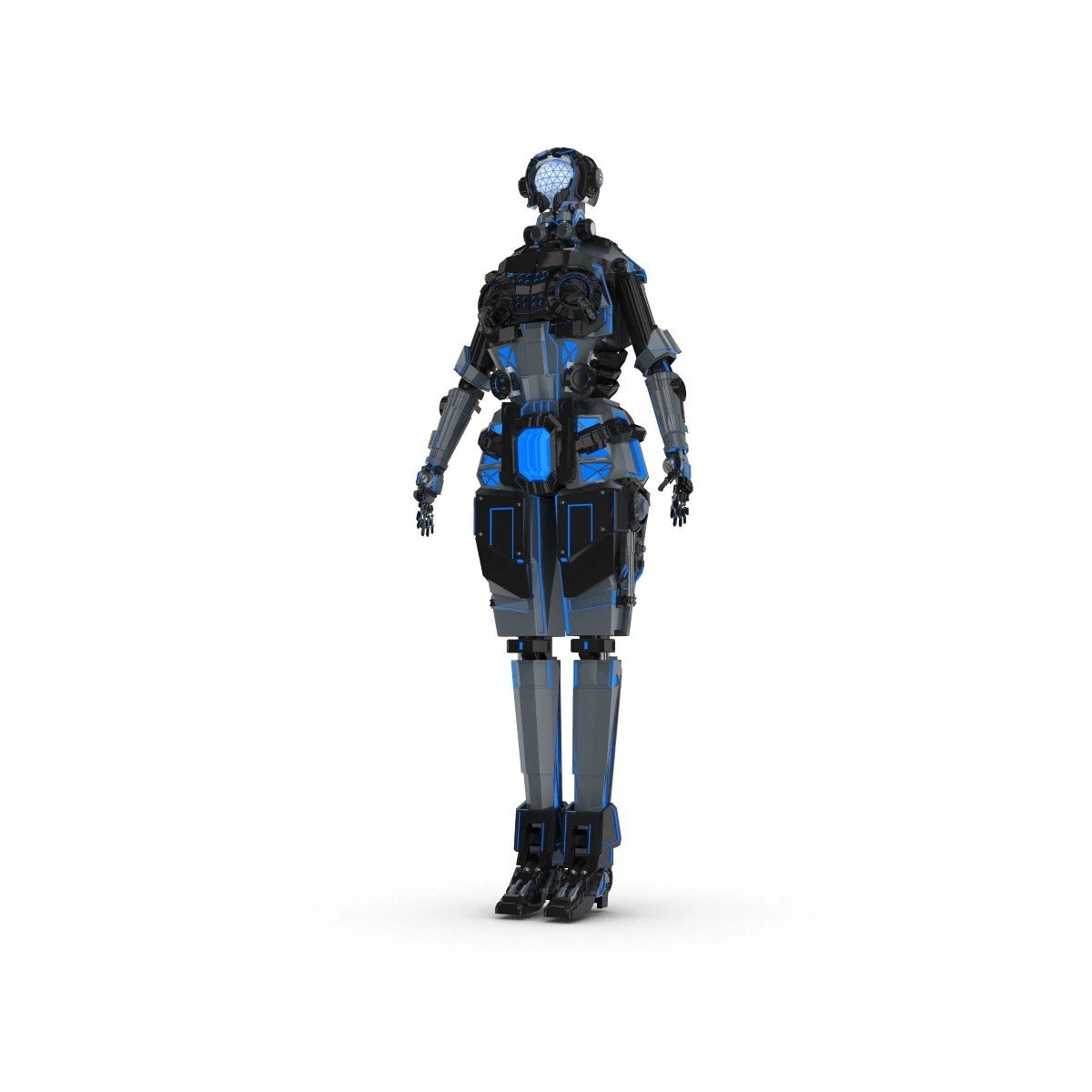 sci-fi female character 1 3D Model .c4d .max .obj .3ds .fbx .stl .blend