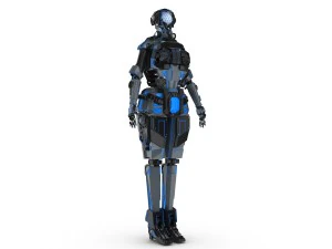 sci-fi female character 1 3D Model