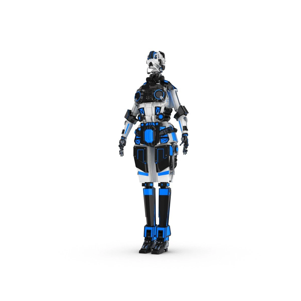 postać kobieca science-fiction 2 Model 3D .c4d .max .obj .3ds .fbx .stl .blend 