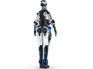 sci-fi female character 2 Modello 3D