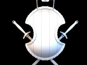 shield animated Modelo 3D
