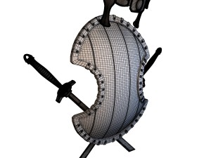 shield animated Modelo 3D