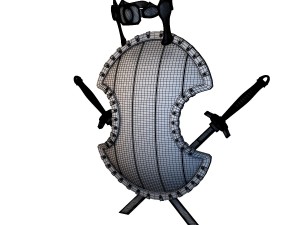 shield animated Modelo 3D