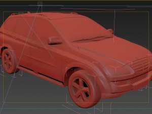 ssangyong kyron 3D Модель