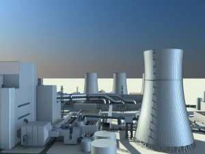 тепловая электростанция 3D Модель