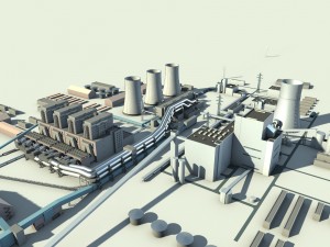 thermal power plant Modèle 3D