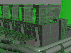 planta de energ&iacute;a t&eacute;rmica Modelo 3D