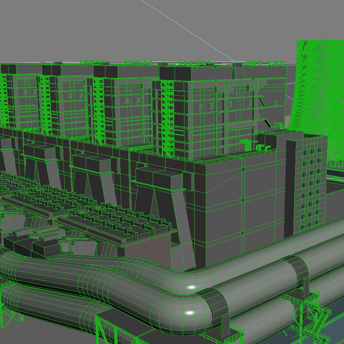 Thermal Power Plant 3d Model In Machines 3dexport