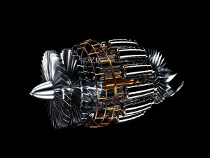 avi&oacute;n de turbina Modelo 3D