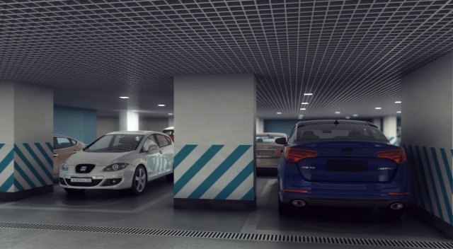 underground parking 3D Model .c4d .max .obj .3ds .fbx .stl .blend 