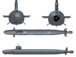 virginia submarine 3D Model