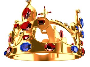 woman crown Model 3D