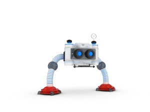 funny robot character 1 3D मॉडल